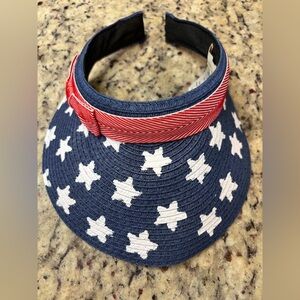 Collection Eighteen Navy and Scarlet Star Visor